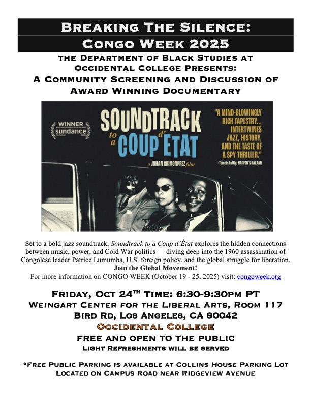 Soundtrack to a Coup dEtat October 24th 